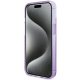 Guess iPhone 15 Plus / 14 Plus Case Ring Stand Script Glitter MagSafe, Purple