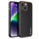 Чехол Dux Ducis Yolo для iPhone 14 Plus, экокожа, черный
