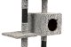 Multi-level cat scratching post tree with condo, 108 cm, 4 levels, grey