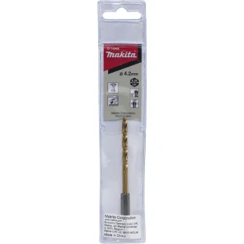 Сверло по металлу Makita HSS-TiN 4.2 x 95 мм, шестигранный хвостовик 1/4"