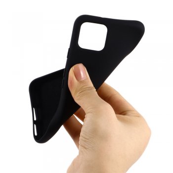 Google Pixel 4 Soft Liquid Silicone Phone Back Case Cover – Black | Silikona Vāciņš Bamperis