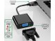 HDMI uz VGA adapteris D-Sub pārveidotājs, melns