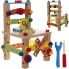 Wooden Construction Chair Toy for Kids Kruzzel 22506