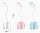 Bakalu LED galda lampa ar organizatoru KZ1073, zila