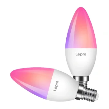 Viedā LED spuldze Lepro BC1-EU-2-W E14 Wi-Fi Bluetooth, 2 gab.