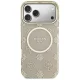 Чехол Guess IML Peony Dot MagSafe для iPhone 17 Pro Max – бежевый