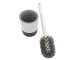 Classic Toilet Brush with Holder and Wall Hook, grey