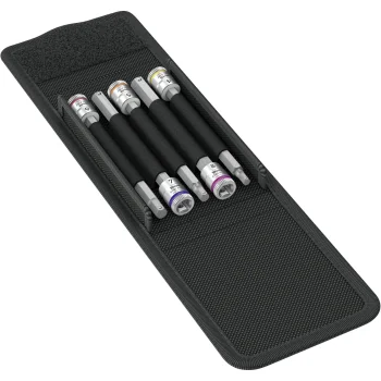 Wera 8740 A HF 1 Zyklop 1/4" Bit Socket Set, 6 Pieces
