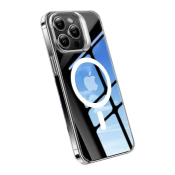 Чехол Torras UPRO Lstand Clear-Mag для iPhone 15 Pro, прозрачный