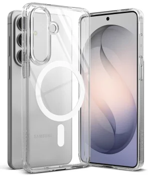 Ringke Fusion Magnetic MagSafe vāciņš priekš Samsung Galaxy S26, caurspīdīgs