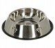 Metal Bowl for Dogs and Cats with Rubber Base, 150 ml, Silver