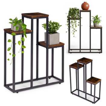 3 Tier Plant Stand Indoor Metal Plant Shelf in Industrial Style ModernHome