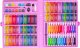 168-Piece Art Set for Drawing and Painting in a Portable Case, Pink