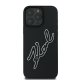 Apple iPhone 16 Pro 6.3\'\' Karl Lagerfeld 3D Rubber Bicolor Signature Cover Case, Black | Telefona Vāciņš Maciņš...