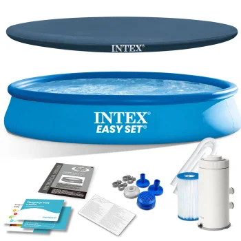 Бассейн Intex 28158, 457 x 84 см, с фильтр-насосом и тентом