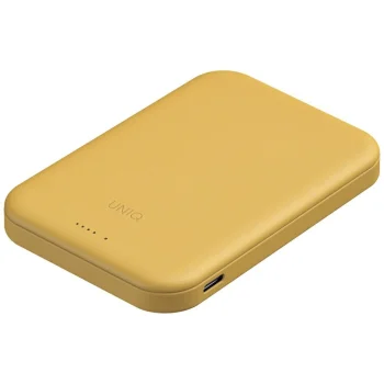 Uniq Lyden Lexa magnētiskā 5000mAh PD USB-C MagSafe ārējā baterija – dzeltena