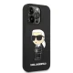 Karl Lagerfeld Silicone Ikonik MagSafe vāciņš iPhone 14 Pro - Black
