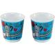 Гейзерная кофеварка Bialetti Mini Express Ciao Italia с 2 чашками, Red / Silver