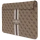 Guess 4G Printed Stripes klēpjdatora vāciņš 14\", brūns