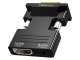 HDMI uz VGA adapteris ar 3.5mm audio izeju