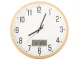 Sienas pulkstenis liels kluss 30cm apaļš rādītājs datums temperatūra sekundes | Wall clock large silent round...