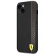 Чехол Ferrari для iPhone 14 Plus On Track Stripe Carbon, черный