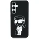 Чехол Karl Lagerfeld Silicone Graffiti Ikonik MagSafe для Samsung Galaxy S25 Черный