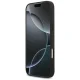 Guess iPhone 17 Pro Max vāciņš Leather 4G Triangle Strass MagSafe, melns
