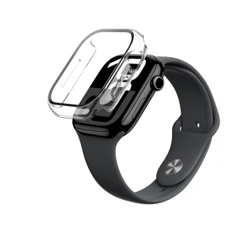 Чехол AmazingThing Radix Glass для Apple Watch 46mm, прозрачный