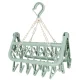 Compact Laundry Drying Hanger with 32 Pegs, Blue