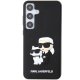Karl Lagerfeld Samsung Galaxy S24 Plus vāciņš 3D Rubber Ikonik, melns