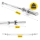 Taisnais svaru stienis 4FIZJO ar vītņu fiksatoriem 150 cm, sudraba