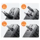 Joyroom JR-TCW01 Travel Wall Charger 17W ( EU / US / UK / JP / AU / CN ), Black | Адаптер Розетка