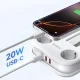 Сетевой удлинитель Orico AP3 20W GaN 5в1 2x AC + 2x USB-A + 1x USB-C, белый