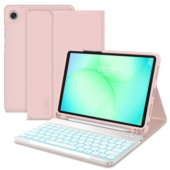 Чехол Tech-Protect SC Pen для Samsung Galaxy Tab A9+ 11.0 с клавиатурой, розовый