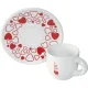 Набор чашек для эспрессо с блюдцами Bialetti Moka Heart, 2 шт.