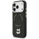 Karl Lagerfeld iPhone 17 Pro Max vāciņš Choupette Pin MagSafe, melns