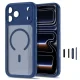 Tech-Protect MagPeak MagSafe CC vāciņš priekš iPhone 18 Pro / 17 Pro, Matte Navy Blue