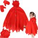 Bērnu karnevāla tērps Velniņš, sarkans, izmērs S (100-110 cm)
