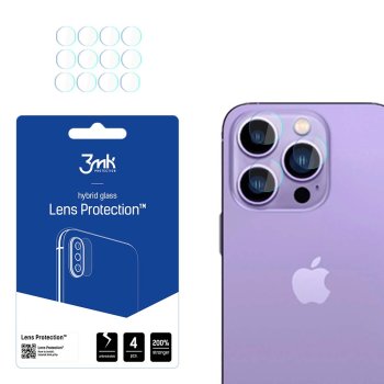 Kameras stikls iPhone 14 Pro Max / 14 Pro (7H) — 3mk sērijas Lens Protection objektīva aizsardzībai