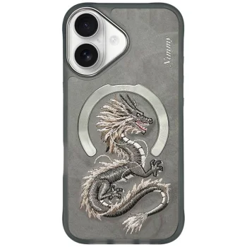 Nimmy Dragon MagSafe vāciņš Apple iPhone 16, Pelēks