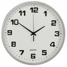 Dekoratīvais Apaļas Sienas Pulkstenis 30 cm, Sudrabs | Wall Silent Round Clock