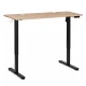 ModernHome elektriski regulējams galds 120x60 cm 72-118 cm, gaišs ozols