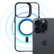 3mk iPhone 14 Pro Max Case Satin Armor MagCase, Clear with Black Frame