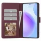 Tech-Protect Wallet atverams vāciņš Samsung Galaxy A27 5G, vīnsarkans