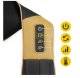 4Fizjo Shiatsu ULTRA+ Šiacu Sildošs Kakla Muguras Plecu 3D Masažieris Masieris, Melns/Zelts | Back Shoulder Neck...