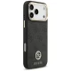 Guess 4G Strass Logo & Big Strap Metal Buttons MagSafe vāciņš iPhone 17 Pro Max, melns
