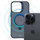 Чехол 3mk Smoke Case Mag&Stand для Apple iPhone 15 Pro Max, черный