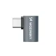 Wozinsky WPKB-01 leņķa USB-C uz USB-C adapteris 40 Gb/s 240W 8K OTG, pelēks