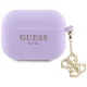 Guess Silicone 4G Strassed Charm Case for AirPods Pro 2, Purple